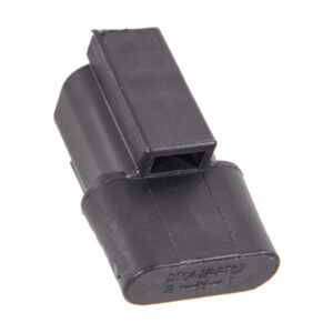 TE Connectivity deutsch pistiku korpus, must, DT04-2P-RT02 2