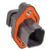 TE Connectivity deutsch pistiku korpus, must, DT04-6P-CL09