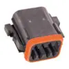 Deutsch pistik, must, DT06-08SA-CE10