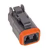 TE Connectivity deutsch pistik, must, DT06-2S-CE06