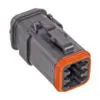 TE Connectivity deutsch pistik, must, DT06-6S-EP11