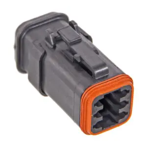TE Connectivity deutsch pistik, must, DT06-6S-EP11