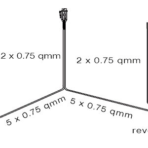 Aspöck juhtmestik, 6m + 2x4.5m 2