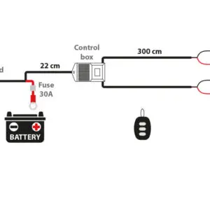 Autoline juhtmekomplekt, puldiga