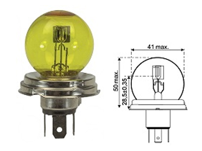 JAHN metallsokliga pirn, R2, 45W/40 W