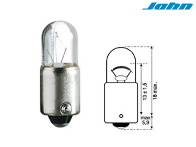 JAHN metallsokliga pirn, T3W