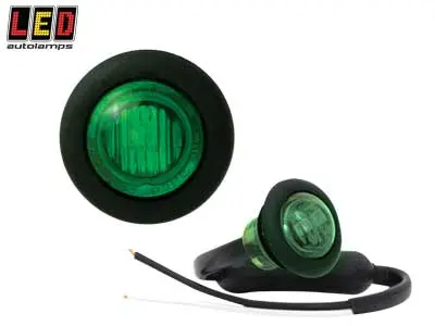 LED Autolamps LED ääretuli, 3 cm, roheline