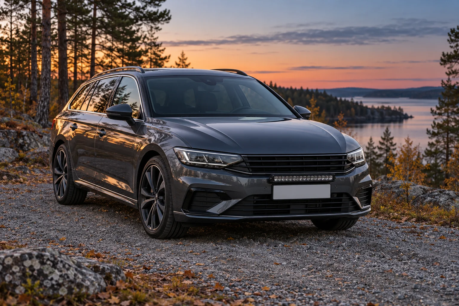Madal LED bar sõiduauto esivõre ees