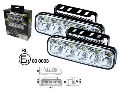 LED-päevatuled, 15 cm