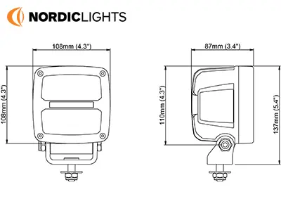 Nordic Lights LED-töötuli - lai valgusvihk 2