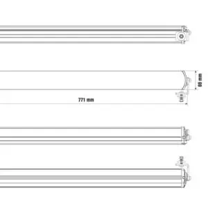 Optibeam Super Captain Dual 800 Rally Edition, 77 cm 6