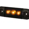 Strands Dark Knight Slim 3 LED ääretuli, 8 cm, kollane