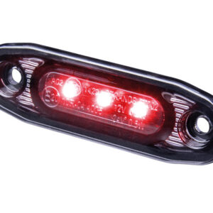 Strands Dark Knight Ultra Slim LED ääretuli, punane, 8 cm 2