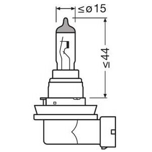 Osram halogeenpirn H16, PGJ19-3 2