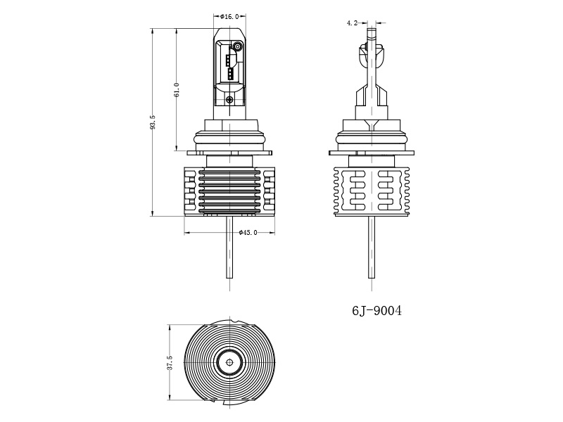 LED-pirn 9004, 25W/25W