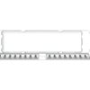 LED bar OZZ DLP1 kaheosaline valge