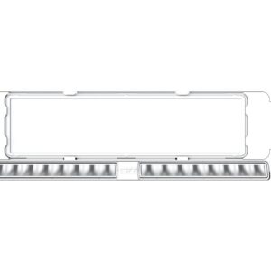 LED bar OZZ DLP1 kaheosaline valge