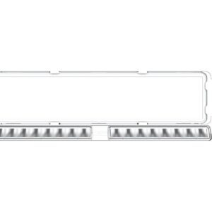 LED bar OZZ DLP1 kaheosaline valge