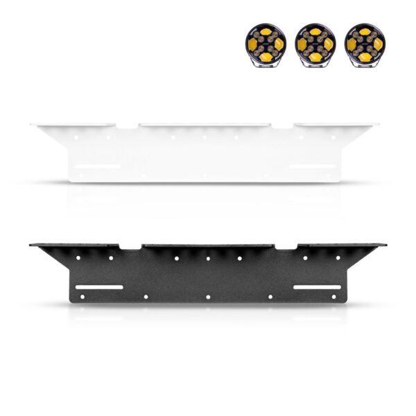 Kinnitusraam Purelux HD – 3 lisatulele / EU numbrimärk / 3 mm