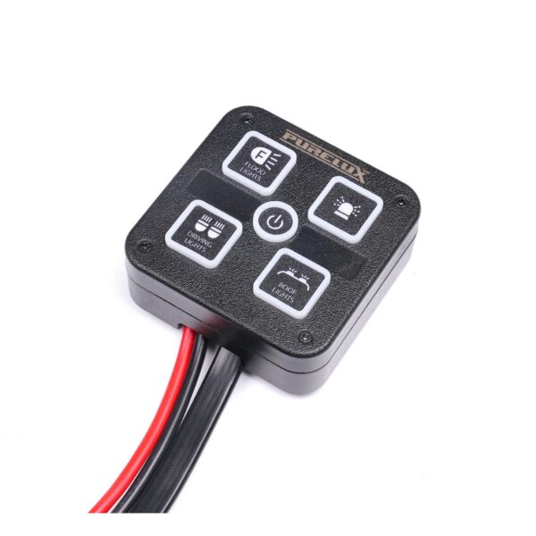 Juhtpaneel Purelux Mini Dashboard Controller – 4 väljundit / 12–24 V