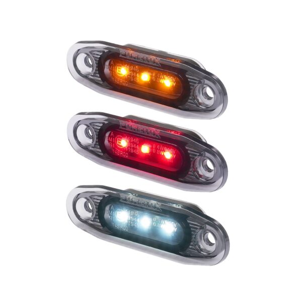 Ääretuli Purelux Side Marker Dark – 12–24 V / 79 mm