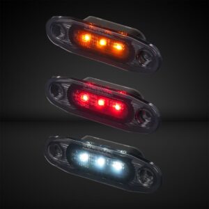 Ääretuli Purelux Side Marker Dark – 12–24 V / 79 mm