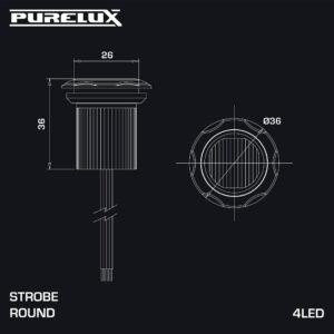 Hoiatustuli Purelux Strobe Round